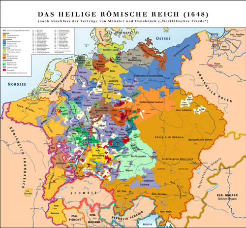 The Holy Roman Empire in 1648