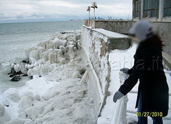 il Mar Nero durante l'inverno