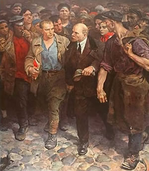 Valentin Serov Alexandrovich: Lenin, il leader dei bolscevichi 