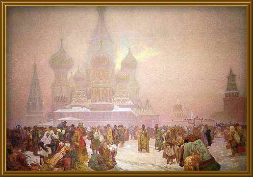 Alfons Mucha: L'abolizione della servitù della gleba in Russia