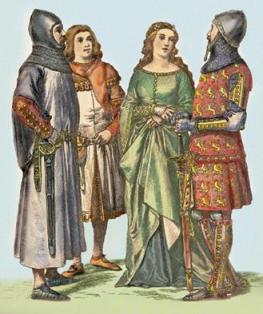 l'abbigliamento nel 14° secolo