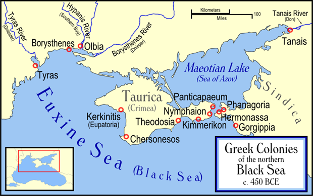 le colonie greche sul Mar Nero