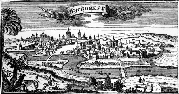 Bucarest intorno all'anno 1717