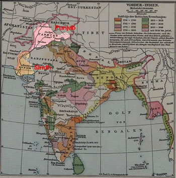 il Punjab e il Sindh in India