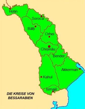Le province della Bessarabia