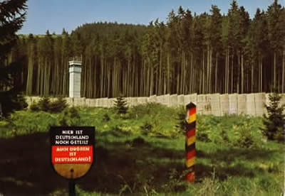 die innerdeutsche Grenze im Harz von der BRD gesehen